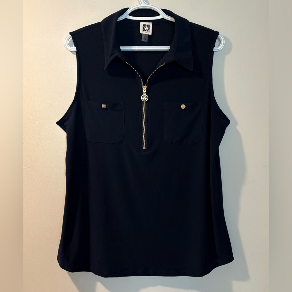 Anne Klein Sleeveless Blouse Size L